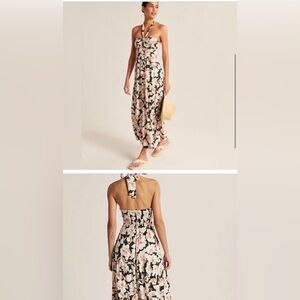 Abercrombie & Fitch Floral Halter Maxi Dress